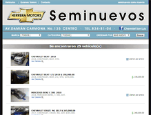 Tablet Screenshot of herreramotorsseminuevos.com